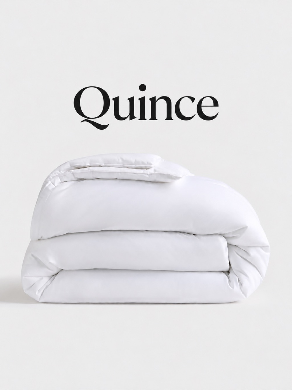 Quince King Cal King Cotton Sateen Comforter In White NWT